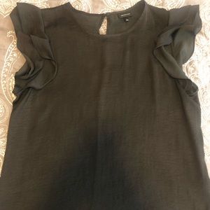 Two black “silky” tops